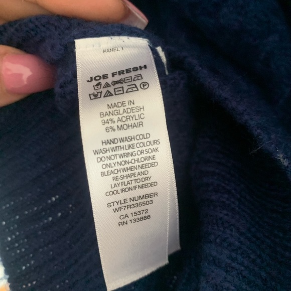 blue knit sweater Joe Fresh - Picture 5 of 5